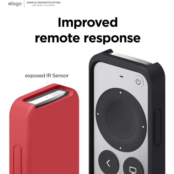 elago R2 Slim Case Compatible with 2022 Apple TV 4K HD Siri Remote 3rd Generation Compatible with 2021 Apple TV Siri Remote 2nd  Light ScratchFree Full Access to All Functions Nightglow BlueRed