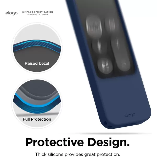 elago R4 Retro Apple TV Remote Case Compatible with Apple TV Siri Remote 1st Generation  Classic Controller Design NonFunctional Lanyard Included US Patent Registered Jean IndigoJean Indigo