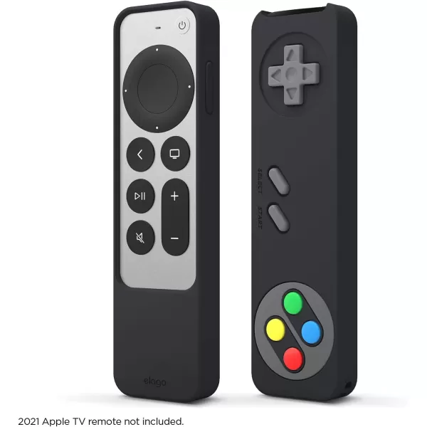 elago R4 Retro Case Compatible with 2022 Apple TV 4K Siri Remote 3rd Generation Compatible with 2021 Apple TV Siri Remote 2nd Gen  Classic Controller Design NonFunctional Protective Light GreyBlack