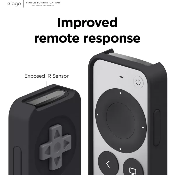 elago R4 Retro Case Compatible with 2022 Apple TV 4K Siri Remote 3rd Generation Compatible with 2021 Apple TV Siri Remote 2nd Gen  Classic Controller Design NonFunctional Protective Light GreyBlack