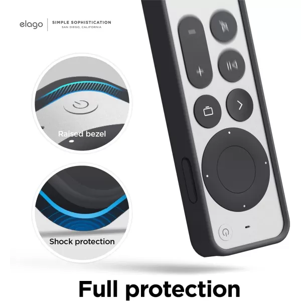 elago R4 Retro Case Compatible with 2022 Apple TV 4K Siri Remote 3rd Generation Compatible with 2021 Apple TV Siri Remote 2nd Gen  Classic Controller Design NonFunctional Protective Light GreyBlack