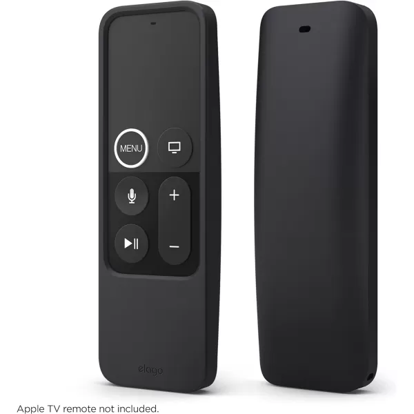 elago R5 Locator Case Compatible with Apple TV Siri Remote 1st Generation and Compatible with AirTag  Lanyard Included Heavy Shock Absorption Drop Protection Full Access to All Functions BlackBlack