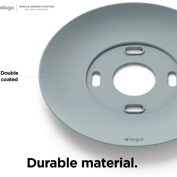 elago Satellite Wall Plate Cover Plus Compatible with Google Nest Thermostat 2020 White  Durable Material Easy Installation Concave and Complementary DesignMint Green