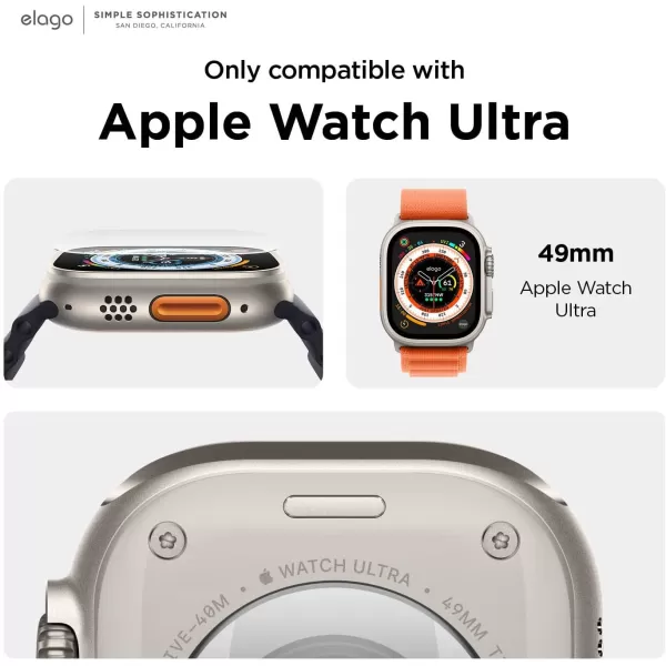 elago Screen Protector Compatible with Apple Watch Ultra 2  Ultra 49mm 4 layer structure tempered glass screen protector Clear Anti Scratch touch sensitiveelago Screen Protector Compatible with Apple Watch Ultra 2  Ultra 49mm 4 layer structure tempered glass screen protector Clear Anti Scratch touch sensitive