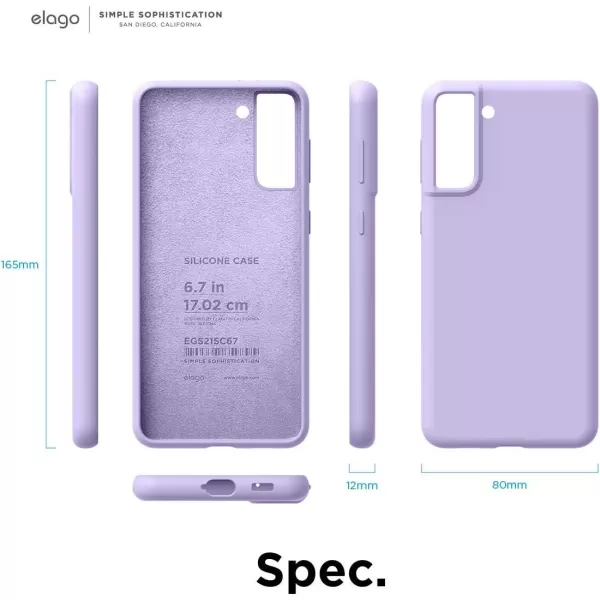 elago Silicone Case Compatible with Galaxy S21 Plus Case Cover Jean Indigo  Premium Liquid Silicone Raised Lip Screen amp Camera Protection 3 Layer Structure Full Body ProtectionLavender