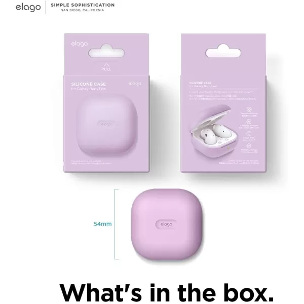 elago Silicone Case Compatible with Samsung Galaxy Buds FE Case 2023  Galaxy Buds 2 Pro Case 2022  Galaxy Buds 2 Case 2021  Galaxy Buds Pro Case 2021 Galaxy Buds Live2020 NightglowBlueLavender