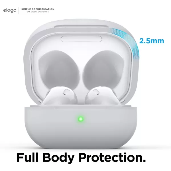 elago Silicone Case Compatible with Samsung Galaxy Buds FE Case 2023  Galaxy Buds 2 Pro Case 2022  Galaxy Buds 2 Case 2021  Galaxy Buds Pro Case 2021 Galaxy Buds Live2020 NightglowBlueNightglow Blue