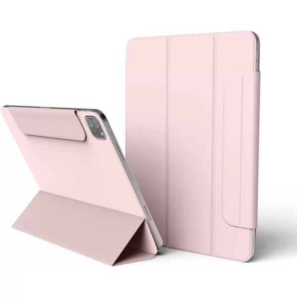 elago Smart Folio Case for iPad Pro 11 inch 4th 3rd 2nd Generation with Magnetic Clasp  Compatible with Apple Pencil Protective Smart Cover Case Slim Design Auto WakeSleep Sand PinkSand Pink