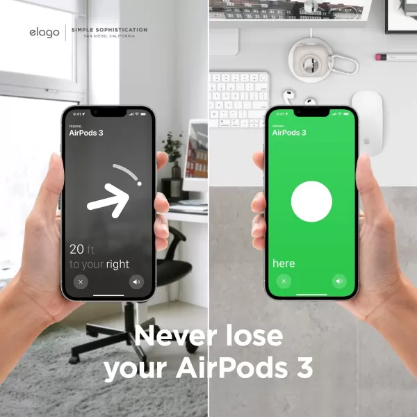 elago Snapshot Compatible with AirPod Case with AirTag Holder AirPods 3  Cute Camera Design with Keychain Durable Silicone Supports Wireless Charging  Tracking Device Not IncludedStone