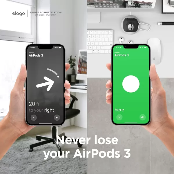 elago Snapshot Compatible with AirPod Case with AirTag Holder AirPods 3  Cute Camera Design with Keychain Durable Silicone Supports Wireless Charging  Tracking Device Not IncludedBlack