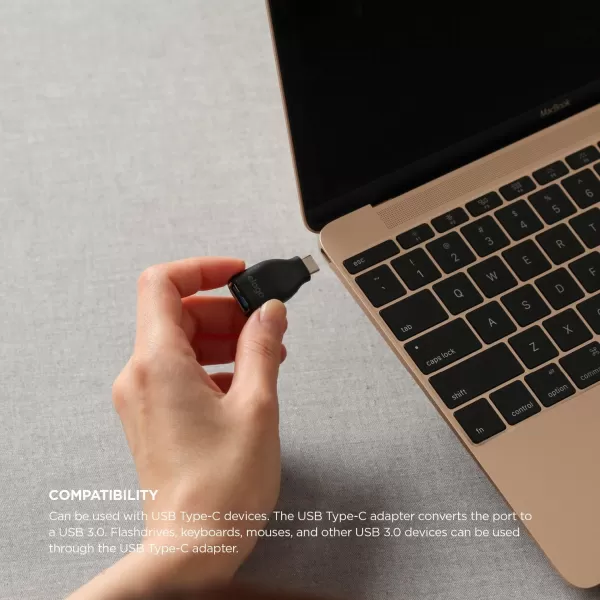 elago USBC to USB 30 Female Mini Adapter for New MacBook 12 inch ChromeBook Pixel and Other Devices with TypeC USB Whiteelago USBC to USB 30 Female Mini Adapter for New MacBook 12 inch ChromeBook Pixel and Other Devices with TypeC USB White