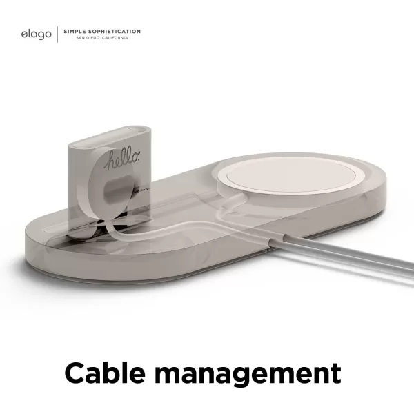 elago W Stand Designed for MagSafe Charger Stand for All Apple Watch Chargers iPhone 15 14 13 12 SeriesAirPods Pro AirPods Pro 2 AirPods 3  Stone Charging Cable Not IncludedStone