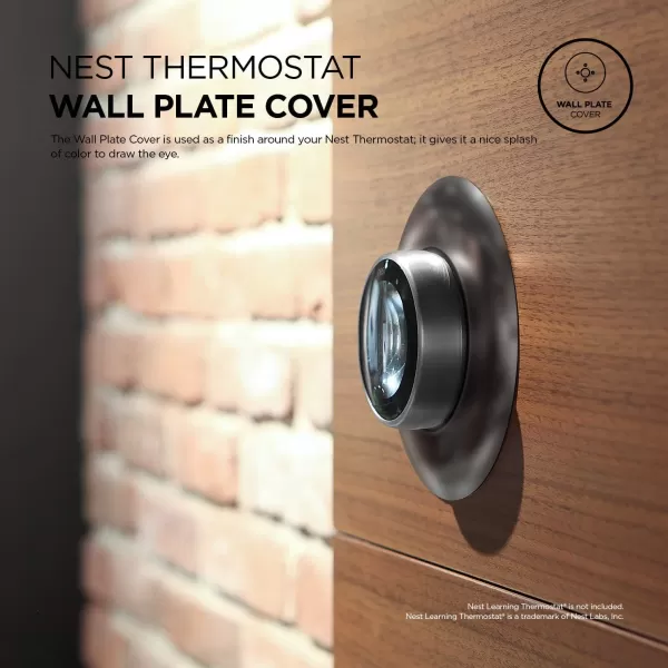 elago Wall Plate Cover Designed for Google Nest Learning Thermostat Matte Jean Indigo  Compatible with Nest Learning Thermostat 1st2nd3rd Generation US Patent RegisteredStainless Steel