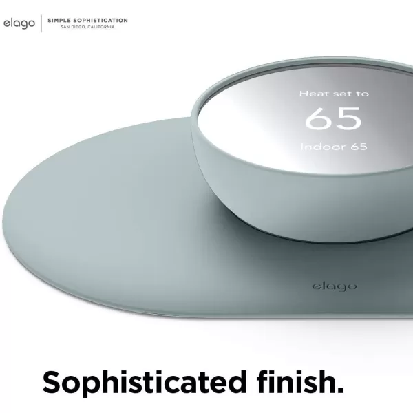 elago Wall Plate Cover Plus Compatible with Google Nest Thermostat 2020 Snow  Durable Polycarbonate Material Easy Installation Complementary DesignMint Green