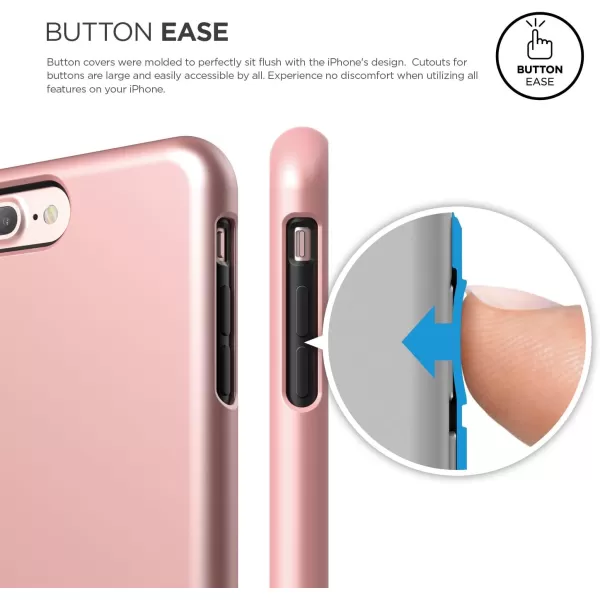 elago iPhone 7 Plus case GlideRose GoldChrome Rose Gold  MultiOption CaseMilitary Drop Test CertifiedSophisticated Shock Absorption  for iPhone 7 Pluselago iPhone 7 Plus case GlideRose GoldChrome Rose Gold  MultiOption CaseMilitary Drop Test CertifiedSophisticated Shock Absorption  for iPhone 7 Plus