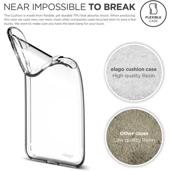 elago iPhone 8 PlusiPhone 7 Plus Case CushionCrystal Clear  Anti Smudge Dot CoatingRobust TPUShock AbsorbingCushionedelago iPhone 8 PlusiPhone 7 Plus Case CushionCrystal Clear  Anti Smudge Dot CoatingRobust TPUShock AbsorbingCushioned