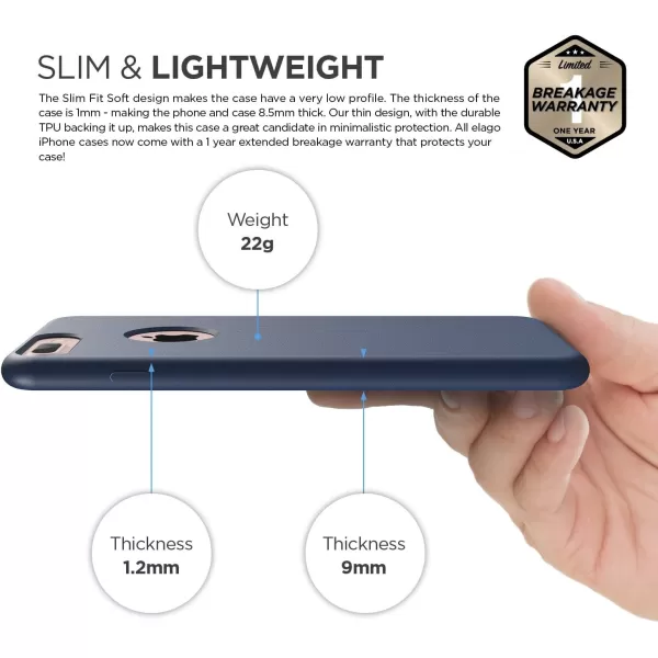 elago iPhone 8 PlusiPhone 7 Plus Case Slim Fit SoftJean Indigo  Robust TPUMinimalisticTrue Fitelago iPhone 8 PlusiPhone 7 Plus Case Slim Fit SoftJean Indigo  Robust TPUMinimalisticTrue Fit