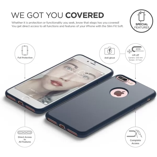 elago iPhone 8 PlusiPhone 7 Plus Case Slim Fit SoftJean Indigo  Robust TPUMinimalisticTrue Fitelago iPhone 8 PlusiPhone 7 Plus Case Slim Fit SoftJean Indigo  Robust TPUMinimalisticTrue Fit