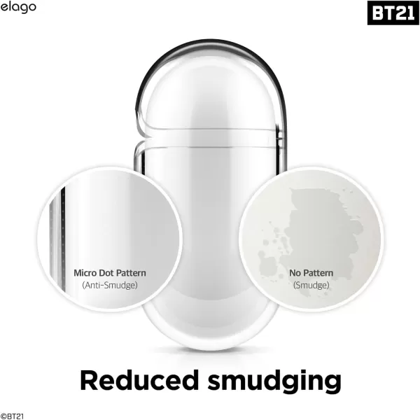 elago l BT21 Green Planet Case Compatible with Apple AirPods 3 Durable TPU Material Reduced Yellowing Clear Protection Supports Wireless Charging Official Merchandise ForestForest