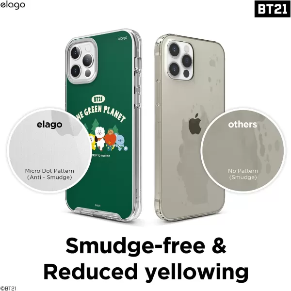 elago l BT21 Green Planet Hybrid Case Compatible with iPhone 12 61 inch Durable Full Body Protection Raised Lip Screen amp Camera Protection Official Merchandise CampingCamping