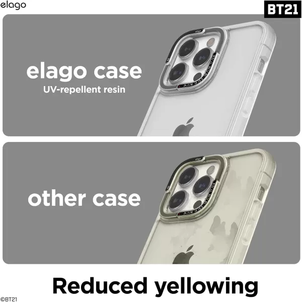 elago l BT21 minini Case Compatible with iPhone 14 Pro 61 inch Durable Full Body Protection Raised Lip Screen amp Camera Protection Official Merchandise Mint ToysPink Toys