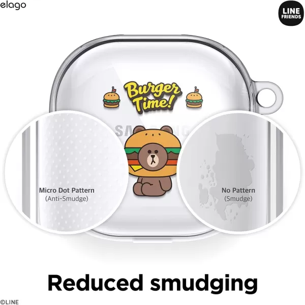 elago l LINE Friends Burger Time Case Compatible with Samsung Galaxy Buds Pro Case 2021  Compatible with Samsung Galaxy Buds Live Case Official Merchandise SallyBROWN