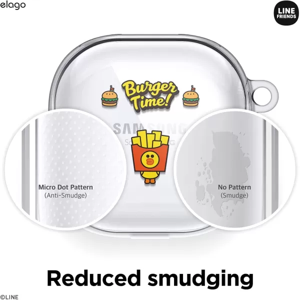 elago l LINE Friends Burger Time Case Compatible with Samsung Galaxy Buds Pro Case 2021  Compatible with Samsung Galaxy Buds Live Case Official Merchandise SallySALLY