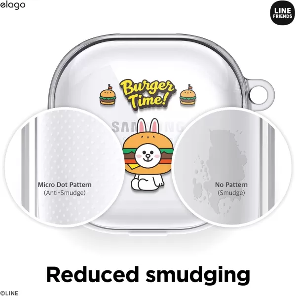 elago l LINE Friends Burger Time Case Compatible with Samsung Galaxy Buds Pro Case 2021  Compatible with Samsung Galaxy Buds Live Case Official Merchandise SallyCONY