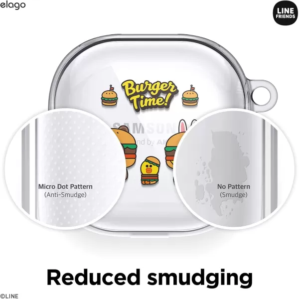 elago l LINE Friends Burger Time Case Compatible with Samsung Galaxy Buds Pro Case 2021  Compatible with Samsung Galaxy Buds Live Case Official Merchandise SallyALL