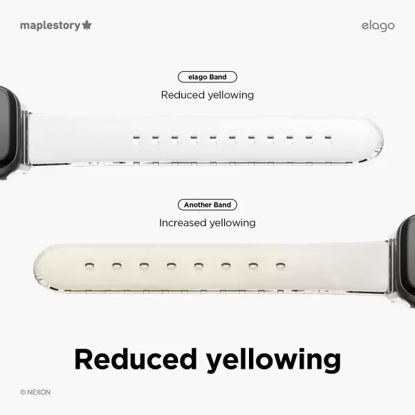 elago l MapleStory Collection Watch Band Compatible with Apple Watch Band 38mm 40mm 41mm 42mm 44mm 45mm compatible with iWatch Series 8SE276SE54321 Soft Protective Strap Official MerchandiseMapleStory stone spirit 38mm40mm41mm