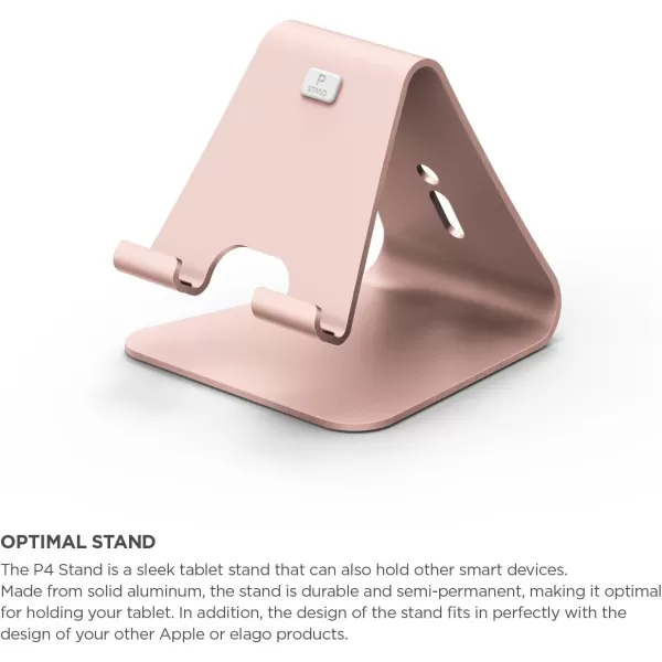 iPad Pro elago P4 Stand  Premium AluminumCable ManagementPerfect Angle  for iPad Pro iPad air iPad iPad Mini amp Tablet PC Rose GoldiPad Pro elago P4 Stand  Premium AluminumCable ManagementPerfect Angle  for iPad Pro iPad air iPad iPad Mini amp Tablet PC Rose Gold