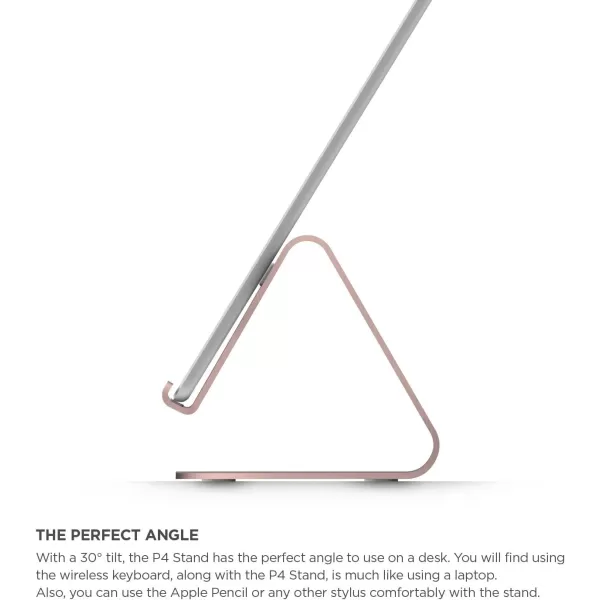 iPad Pro elago P4 Stand  Premium AluminumCable ManagementPerfect Angle  for iPad Pro iPad air iPad iPad Mini amp Tablet PC Rose GoldiPad Pro elago P4 Stand  Premium AluminumCable ManagementPerfect Angle  for iPad Pro iPad air iPad iPad Mini amp Tablet PC Rose Gold