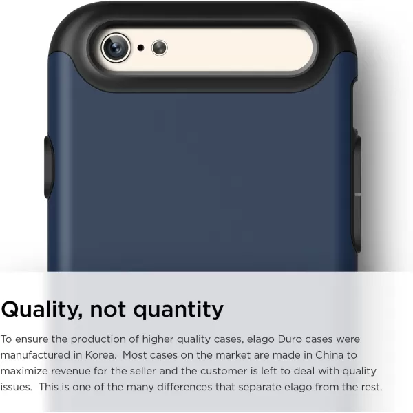 iPhone 6S Case elago DuroMatte BlackJean Indigo  Premium ArmorHeavy Shock AbsorptionDual Layers  for iPhone 66SiPhone 6S Case elago DuroMatte BlackJean Indigo  Premium ArmorHeavy Shock AbsorptionDual Layers  for iPhone 66S