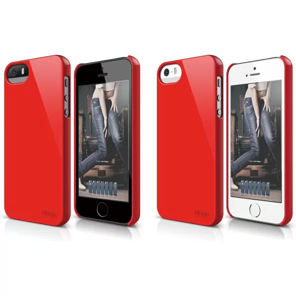 iPhone SE case elago Slim Fit 2Extreme Hot Red  LightMinimalisticTrue Fit  for iPhone SE55SiPhone SE case elago Slim Fit 2Extreme Hot Red  LightMinimalisticTrue Fit  for iPhone SE55S