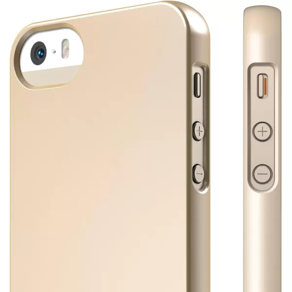 iPhone SE case elago Slim Fit 2Soft Feel Champagne Gold  LightMinimalisticTrue Fit  for iPhone SE55SiPhone SE case elago Slim Fit 2Soft Feel Champagne Gold  LightMinimalisticTrue Fit  for iPhone SE55S