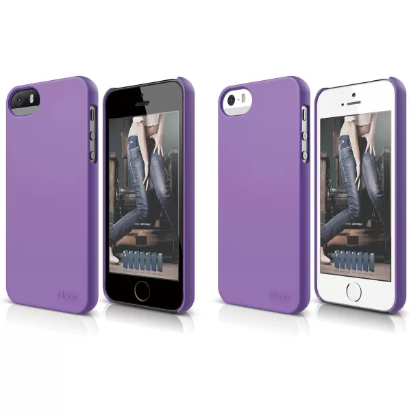 iPhone SE case elago Slim Fit 2Soft Feel Purple  LightMinimalisticTrue Fit  for iPhone SE55SiPhone SE case elago Slim Fit 2Soft Feel Purple  LightMinimalisticTrue Fit  for iPhone SE55S