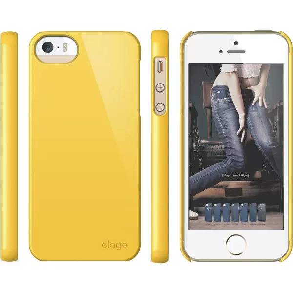 iPhone SE case elago Slim Fit 2Sport Yellow  LightMinimalisticTrue Fit  for iPhone SE55SiPhone SE case elago Slim Fit 2Sport Yellow  LightMinimalisticTrue Fit  for iPhone SE55S