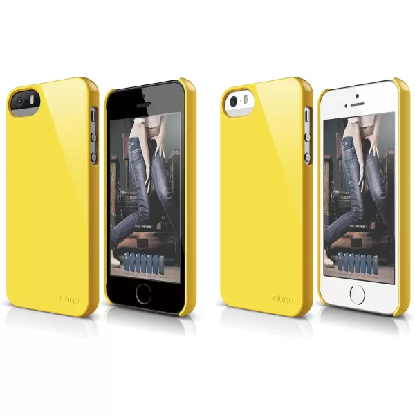 iPhone SE case elago Slim Fit 2Sport Yellow  LightMinimalisticTrue Fit  for iPhone SE55SiPhone SE case elago Slim Fit 2Sport Yellow  LightMinimalisticTrue Fit  for iPhone SE55S