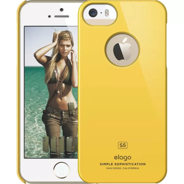 iPhone SE case elago Slim FitSport Yellow  LightMinimalisticTrue Fit  for iPhone SE55SiPhone SE case elago Slim FitSport Yellow  LightMinimalisticTrue Fit  for iPhone SE55S