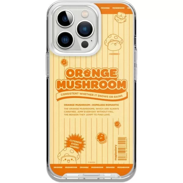 elago  MapleStory Collection Case Compatible with iPhone 13 Pro Case Durable Full Body Protection Raised Lip Screen amp Camera Protection Official Merchandise MapleStory MonsterMapleStory orange mushroom