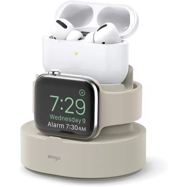 elago 2 in 1 Charging Station for Apple Products Designed for AirPods 3rd Generation AirPods Pro 1st amp 2nd Generation iPhone Apple Watch Original Cables RequiredNOT Included Lavender GreyClassic White