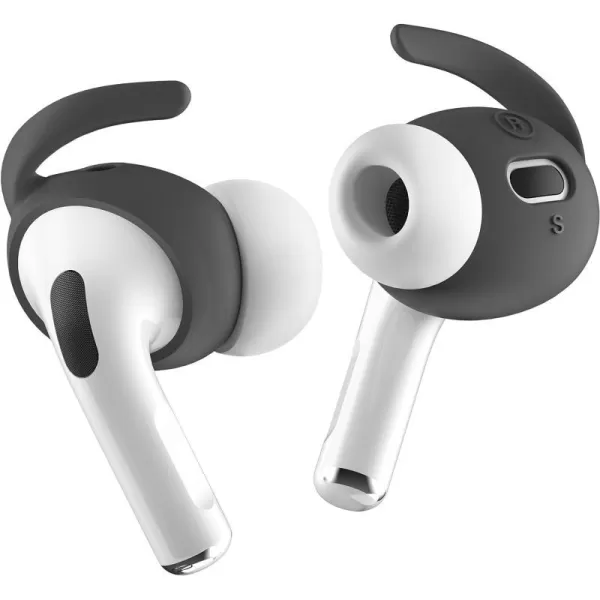 elago 4 Pairs Ear Hooks Covers Compatible with AirPods Pro 2  Earbuds Hook Compatible with AirPods Pro 2nd Generation Small Large 2 Size Not Fit in The Charging Case US Patent RegisteredDark Grey