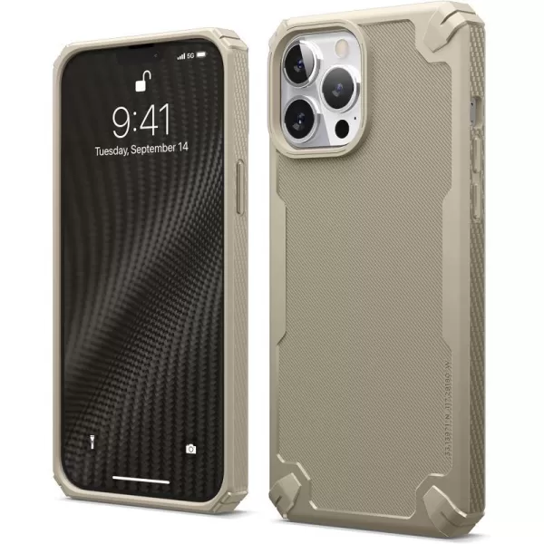 elago Armor Compatible with iPhone 13 Pro Max Case 67 Inch  US Military Grade Drop Protection HeavyDuty Protection Carbon Fiber Texture Tough Rugged Design Shockproof Bumper Cover BlackiPhone 13 Pro Max Sand