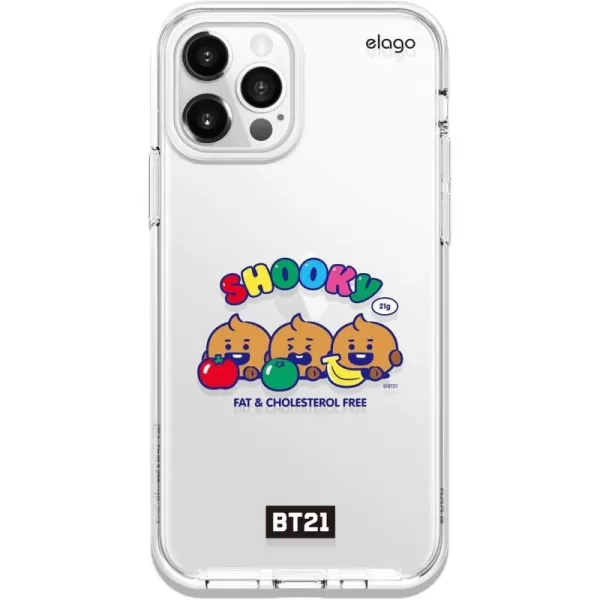 elago BT21 Hybrid Case Compatible with iPhone 12 Compatible with iPhone 12 Pro 61 Inch Durable Full Body Protection Raised Lip Screen amp Camera Protection Official Merchandise CookySHOOKY