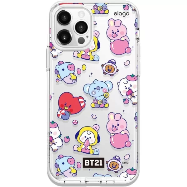 elago BT21 Hybrid Case Compatible with iPhone 12 Compatible with iPhone 12 Pro 61 Inch Durable Full Body Protection Raised Lip Screen amp Camera Protection Official Merchandise Cooky7 FLAVORS