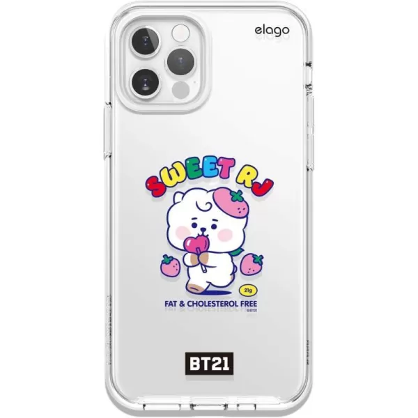 elago BT21 Hybrid Case Compatible with iPhone 12 Pro Max 67 Inch Durable Full Body Protection Raised Lip Screen amp Camera ProtectionOfficial Merchandise TATARJ