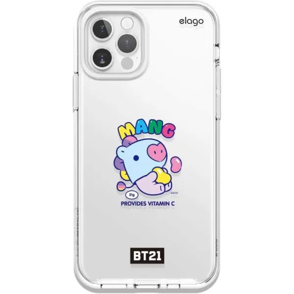 elago BT21 Hybrid Case Compatible with iPhone 12 Pro Max 67 Inch Durable Full Body Protection Raised Lip Screen amp Camera ProtectionOfficial Merchandise TATAMANG