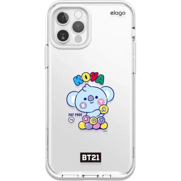 elago BT21 Hybrid Case Compatible with iPhone 12 Pro Max 67 Inch Durable Full Body Protection Raised Lip Screen amp Camera ProtectionOfficial Merchandise TATAKOYA