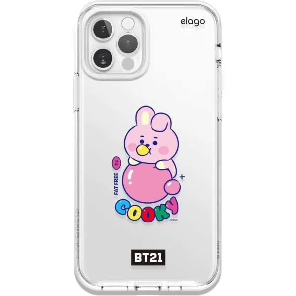 elago BT21 Hybrid Case Compatible with iPhone 12 Pro Max 67 Inch Durable Full Body Protection Raised Lip Screen amp Camera ProtectionOfficial Merchandise TATACOOKY