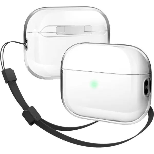 elago Clear Case Compatible with Apple AirPods Pro 2nd Generation Case Cover 2022 Strap Included Protective Case Transparent Shockproof Supports Wireless Charging Transparentelago Clear Case Compatible with Apple AirPods Pro 2nd Generation Case Cover 2022 Strap Included Protective Case Transparent Shockproof Supports Wireless Charging Transparent